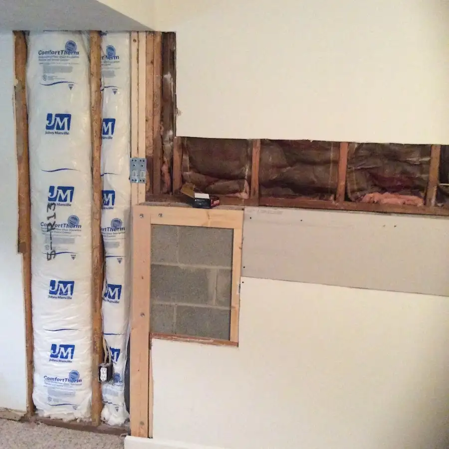 Wall insulation replacement during Contents Cleaning & Restoration in Conneaut